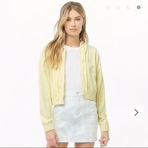 Velvet yellow hoodie